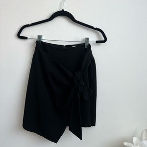 Black Wrap Skirt
